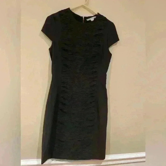 Diane Von Furstenberg black dress size 4 - Picture 1 of 6